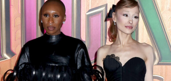 Ariana Grande Cynthia Erivo Wicked press