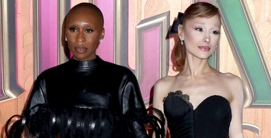 Ariana Grande Cynthia Erivo Wicked press