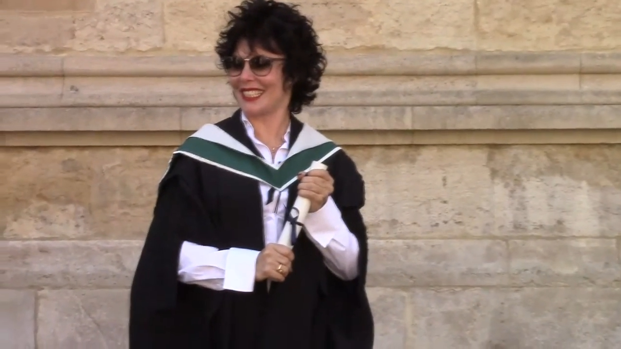 i'm a celebrity Ruby Wax at her graduation from the University of Oxford
