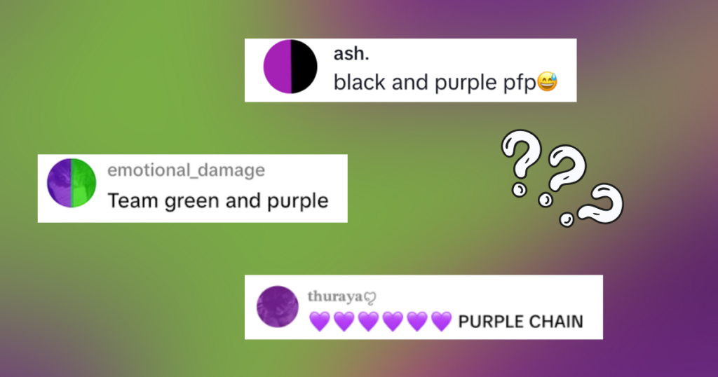 Different coloured profile pictures TikTok mean