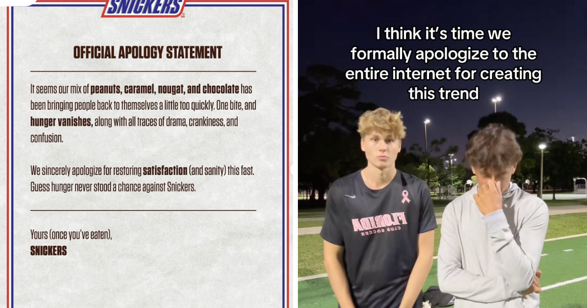 Ok, who’s responsible for starting that really annoying brand apology letter trend?!