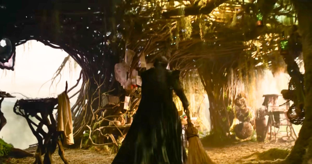 Elphaba faffs in the forest for five years in wicked for good(Credit: Universal Pictures)