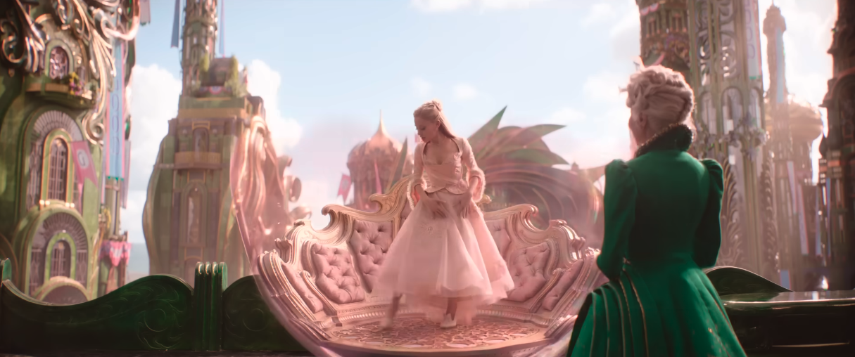 glinda wicked for good bubble