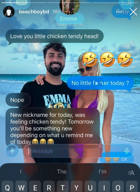 Blake's texts to Emma hernan selling sunset