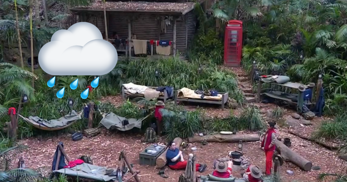 After the big storm, here's what the I'm A Celeb roof actually covers