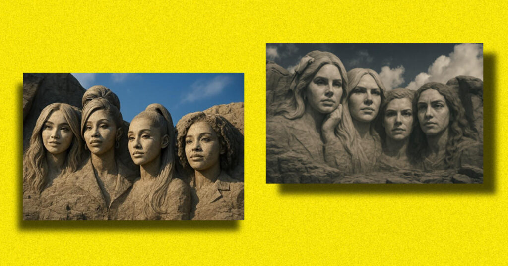 Mount Rushmore Spotify AI