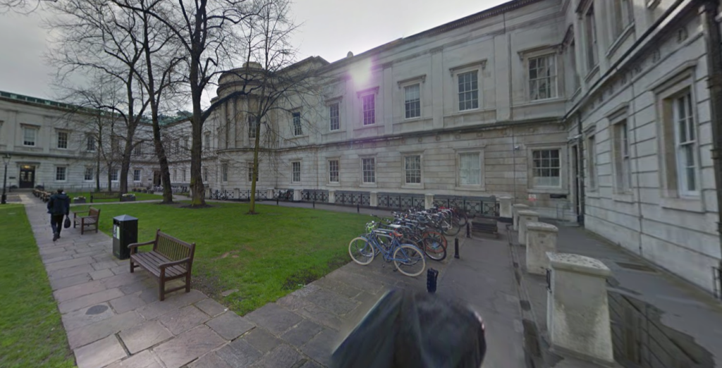 UCL's South Wing where council members meet, via Google Maps