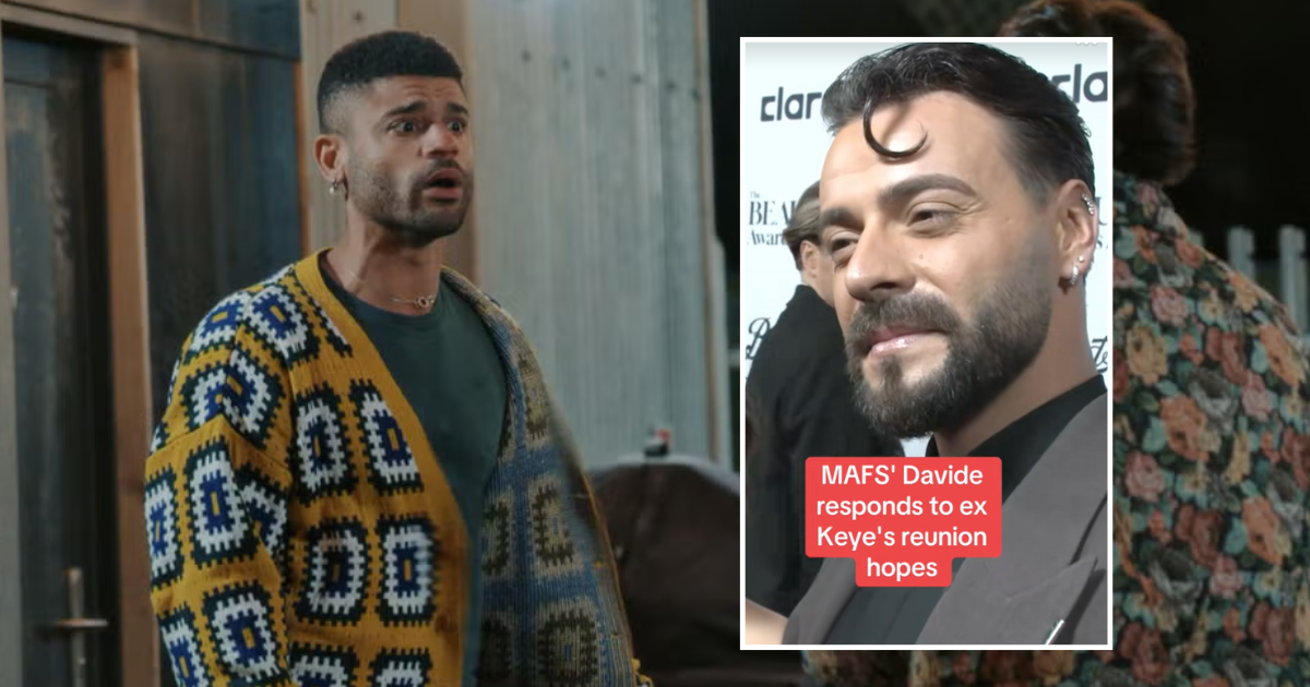 Omg! Keye wants Davide back after their Grindr-induced split, and now his MAFS hubby has responded