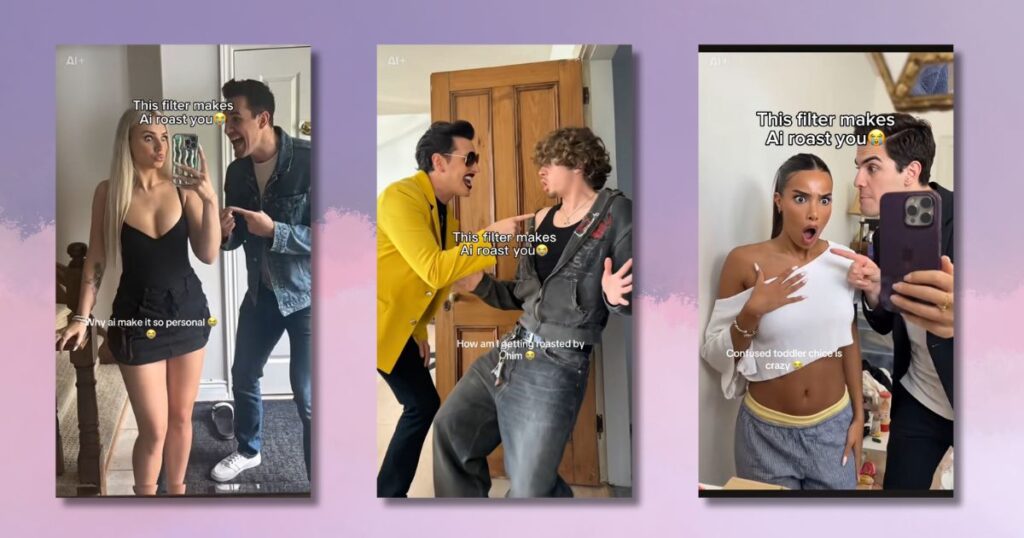 AI roast filter TikTok