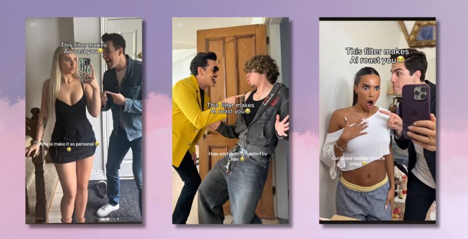 AI roast filter TikTok