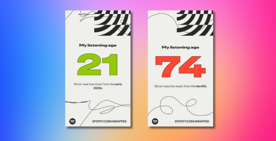 Spotify Wrapped listening age
