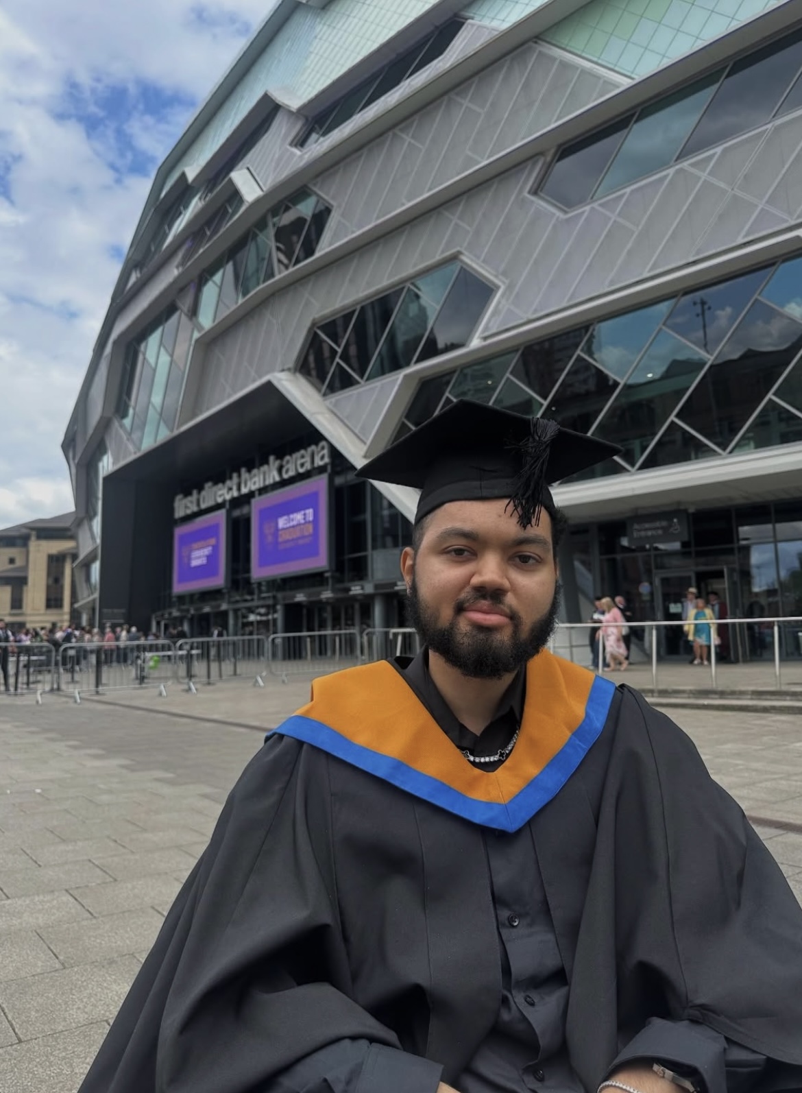 David graduating at the University of Leeds