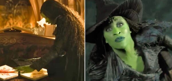 elphaba doing some magic in wicked for good