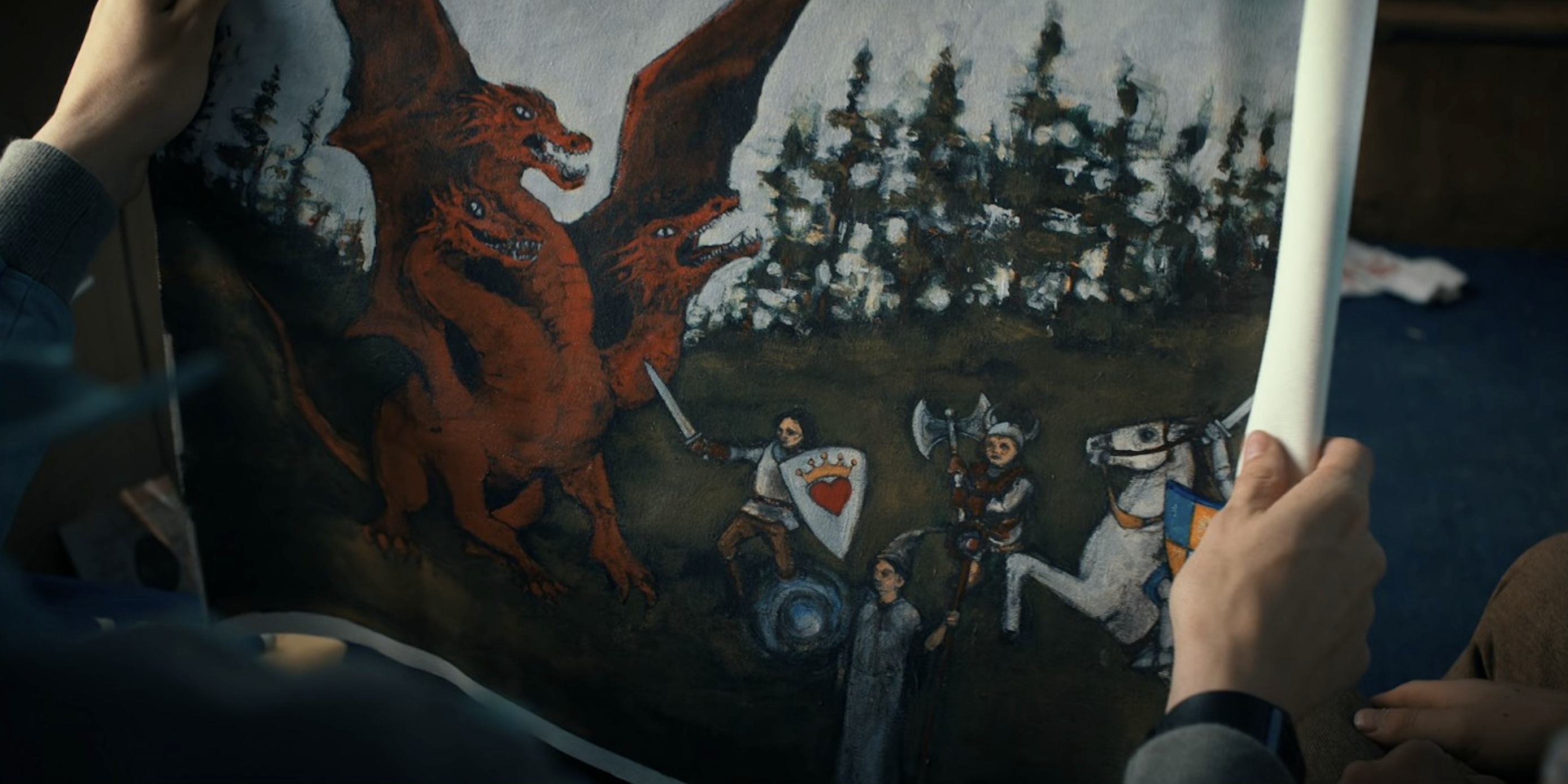 stranger things hydra theory will painting dragon
