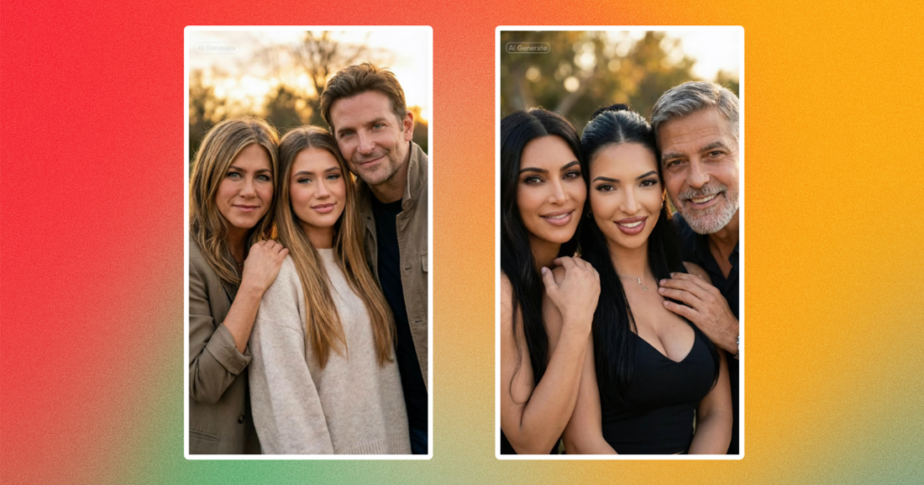 AI chooses my celebrity parents filter on TikTok