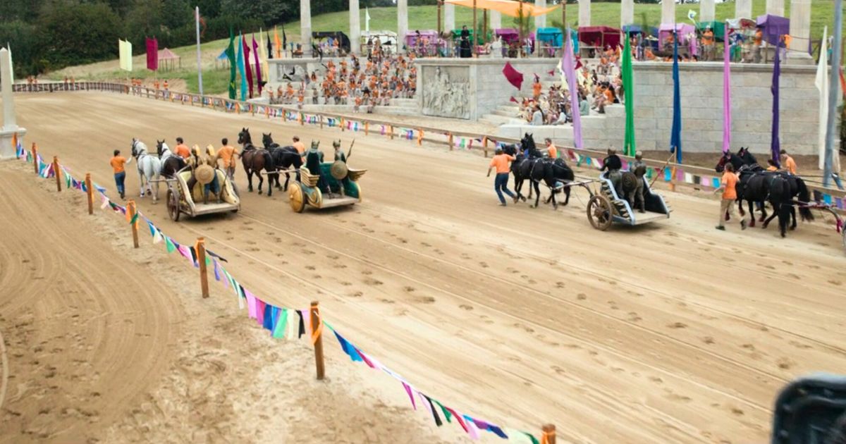 percy jackson season two episode two chariot race