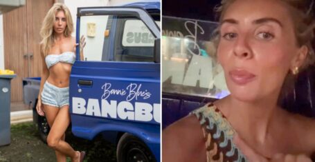bonnie blue bali fined also her and the bali bang bus