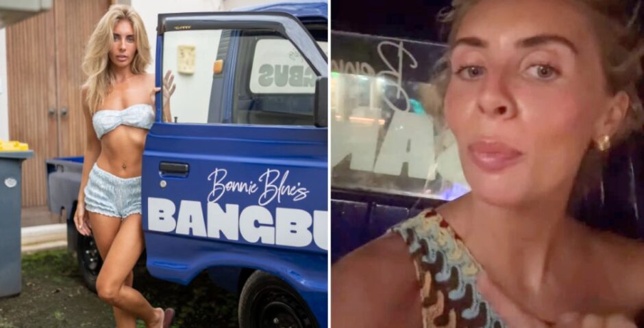 bonnie blue bali fined also her and the bali bang bus