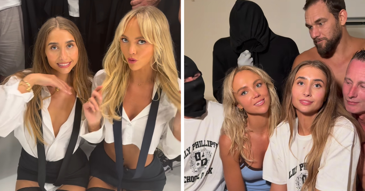 Lily Phillips and Annie Knight share raw before and after of stunt