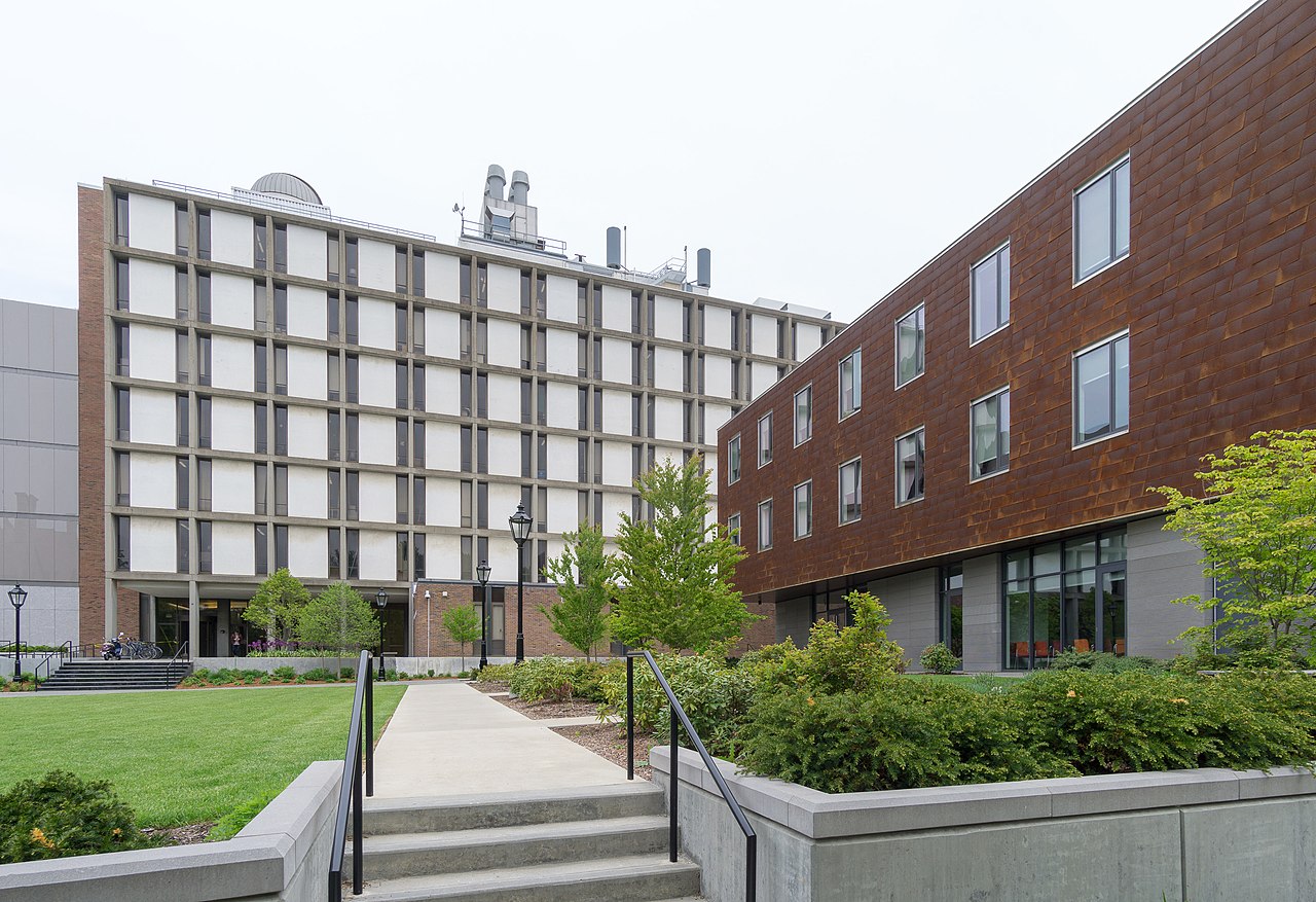 The Barus & Holley building at Brown University, where the shootings took place