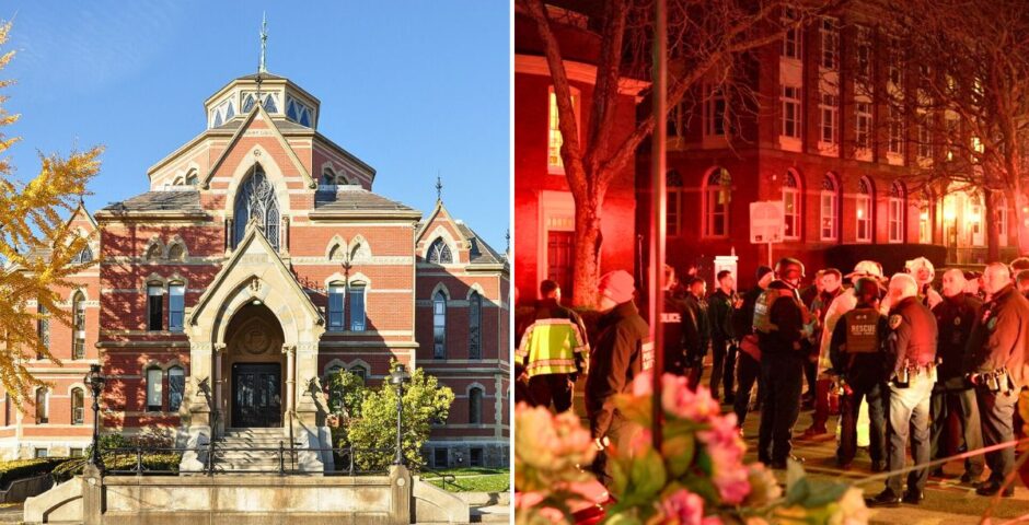 brown university and then emergency services after the shootings