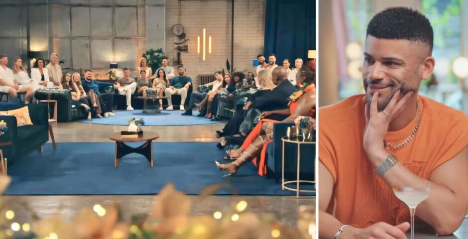 mafs uk 2025 cast and then keye looking contemplative with a cocktail