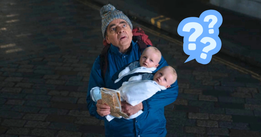 Man vs Baby real twins