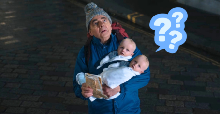 Man vs Baby real twins