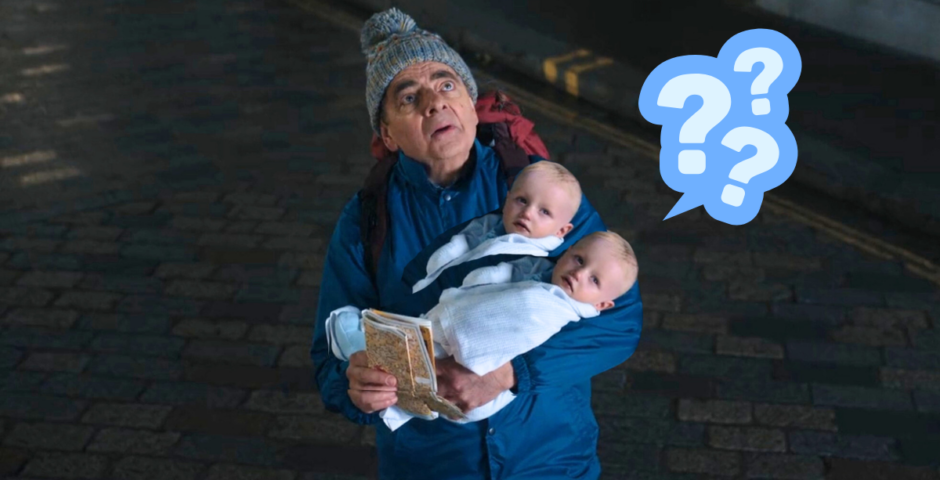 Man vs Baby real twins