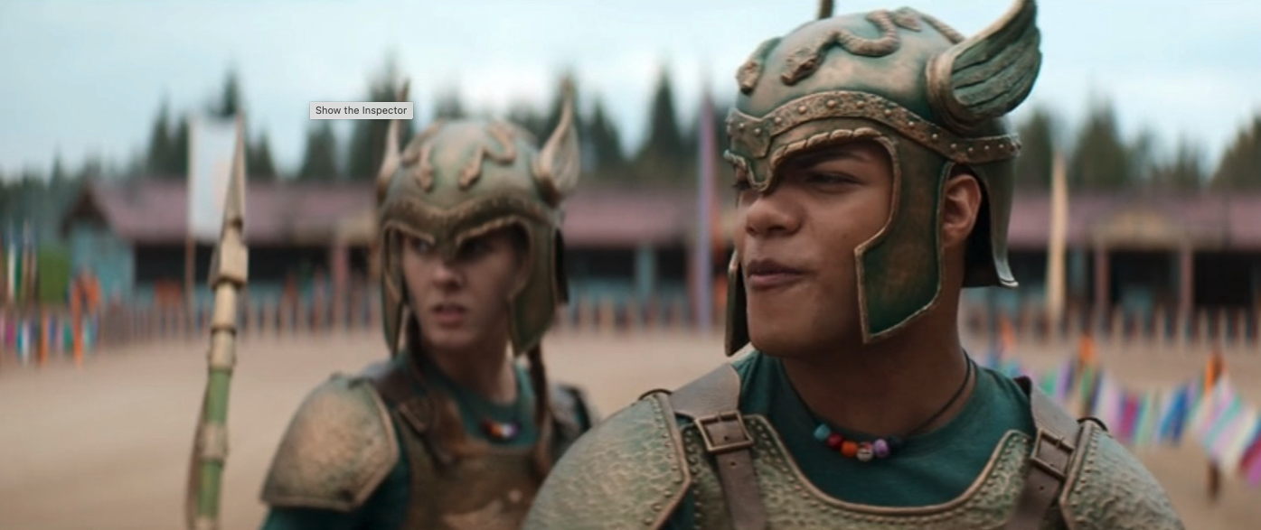 Chris in season two percy jackson(Image via Disney+)