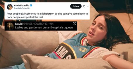 billie eilish on youtube then some comments about brand collabs