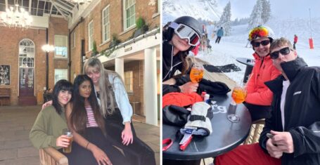 posh new year's eve new year's day some durham students then some students skiing