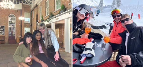 posh new year's eve new year's day some durham students then some students skiing