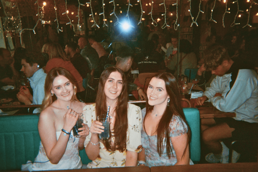 posh new year's eve some exeter students in a pub