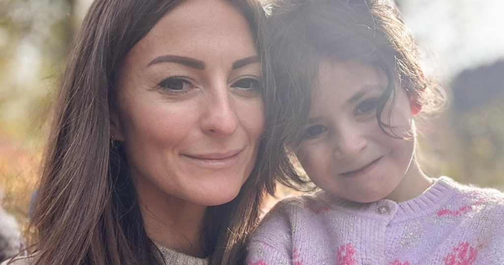 Influencer Melissa Mae Carlton with her child