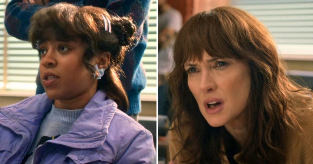 stranger things winona ryder priah ferguson erica joyce