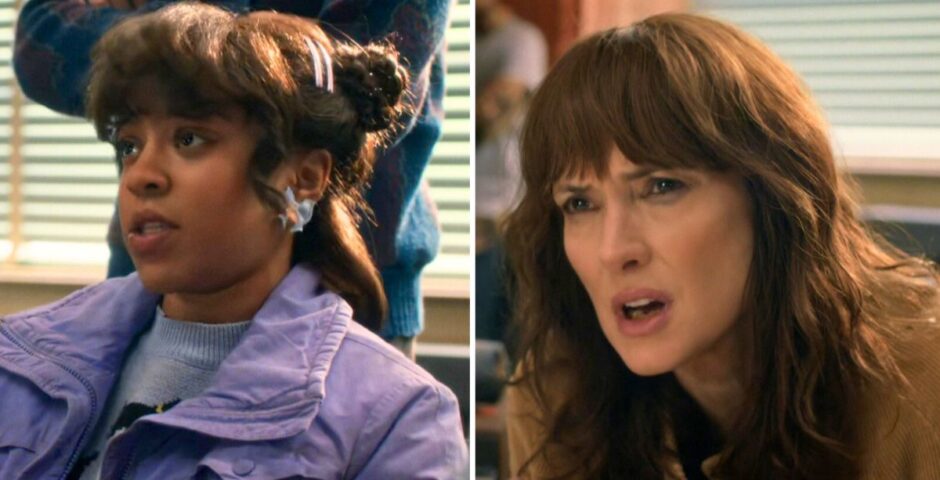 stranger things winona ryder priah ferguson erica joyce