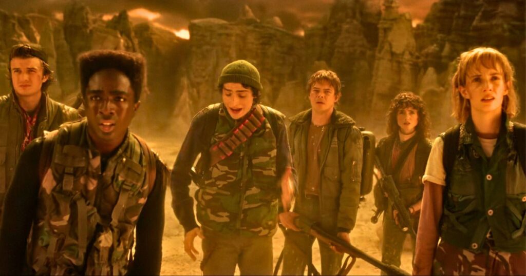 stranger things finale final fight steve lucas mike that creep nancy and robin