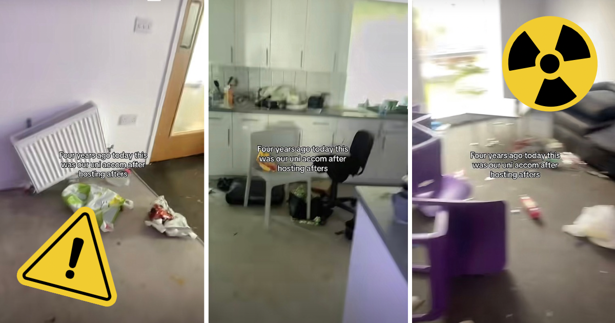 Manchester student goes viral for hellish clip of trashed flat post-night out