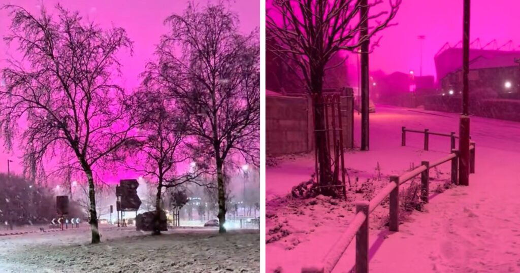 birmingham pink sky
