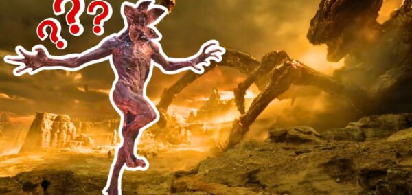 stranger things finale and a demogorgon