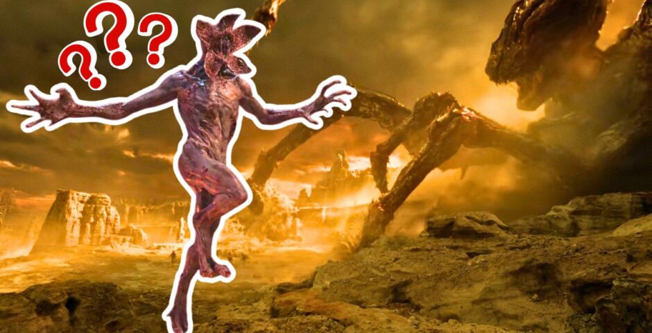 stranger things finale and a demogorgon