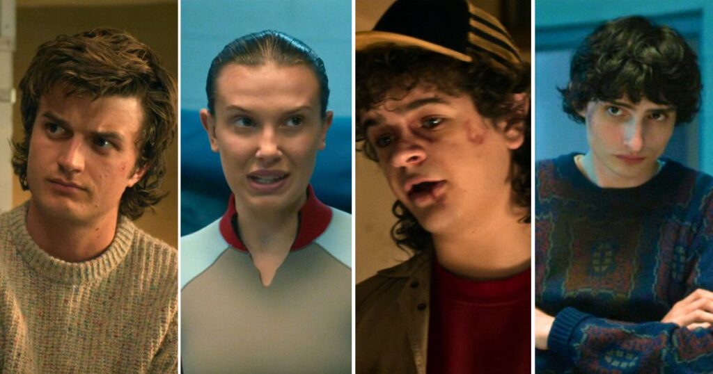 stranger things cast millie bobby brown joe keery etc