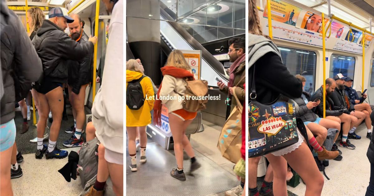 The bizarre reason hundreds of Londoners rode the Tube with no trousers on Sunday