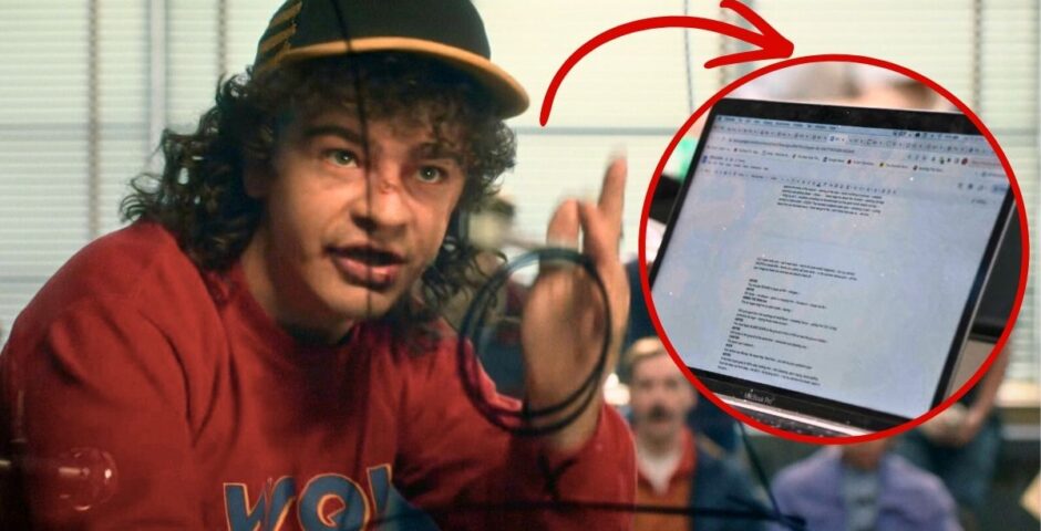 stranger things season five chat gpt on the duffer brothers laptop (allegedly)