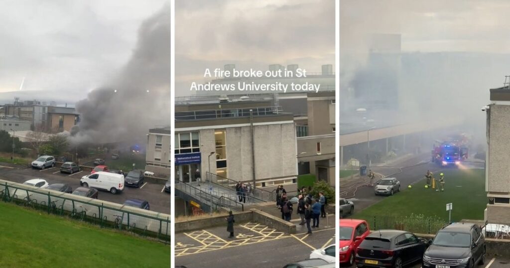 st andrews university fire