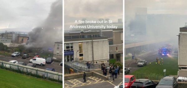 st andrews university fire