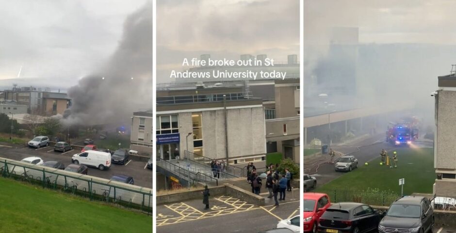 st andrews university fire