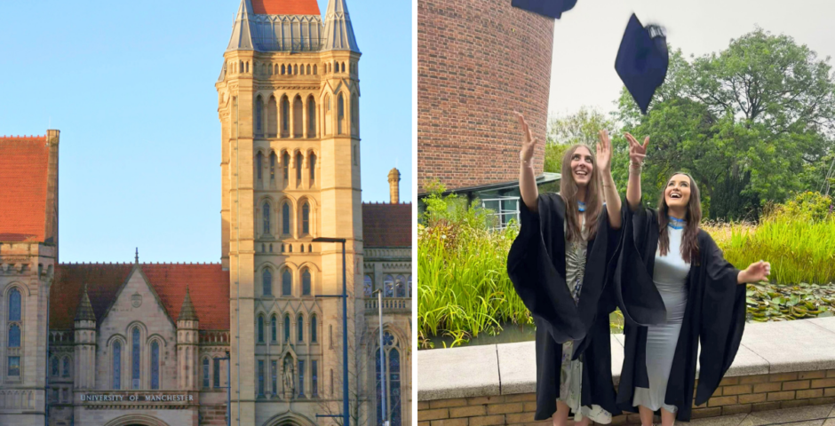 grads who maybe just got grades for their degrees at uni of lancashire and then university of manchester