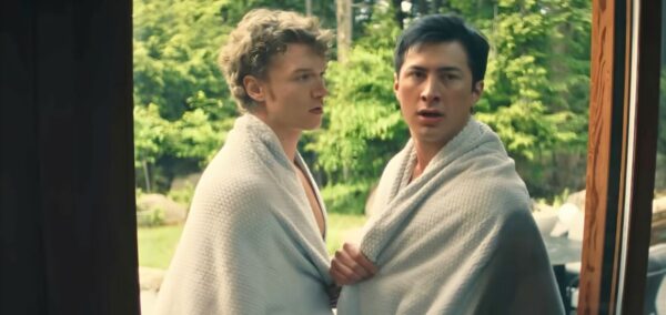 heated rivalry shane and ilya at the cottage after the whole i'm coming to the cottage line